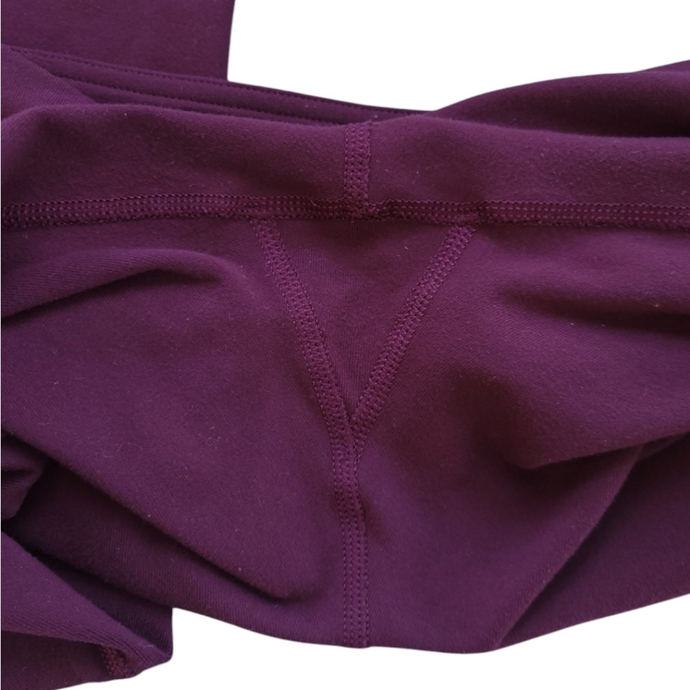 Lululemon Wunder Under Crop 21” Size 4 Bordeaux Drama Luon Dark Cherry Leggings - Picture 12 of 14